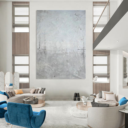 Minimalist Gray - Texture Abstract Art for Modern Living Room & Gallery Corridor DLZ2281
