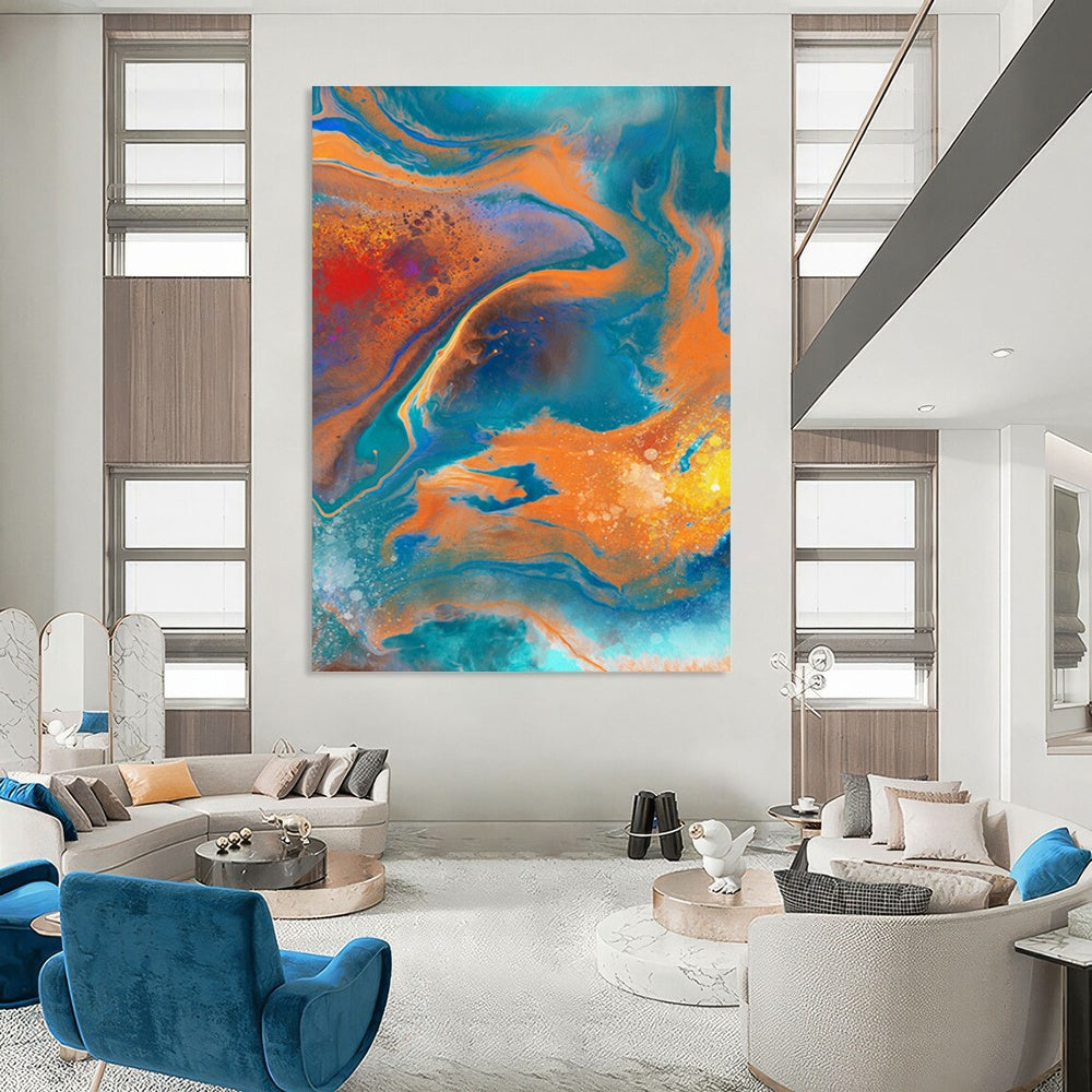 Fluid Color Abstract for Rooftop Art Gallery & Trendy Cocktail Bar DLZ0947