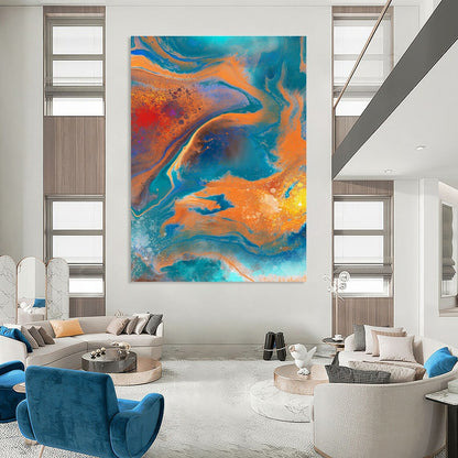 Fluid Color Abstract for Rooftop Art Gallery & Trendy Cocktail Bar DLZ0947