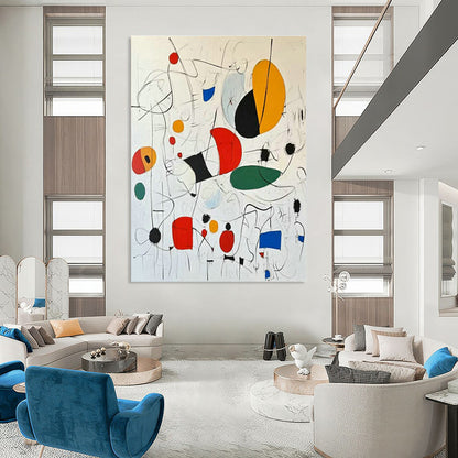 Colorful Symbolic Abstract Art for Playroom & Creative Studio DLZ1191