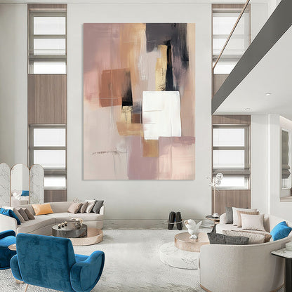 Earth - Toned Geometric Abstract for Rustic Home Library & Eco - Friendly Office STSC808
