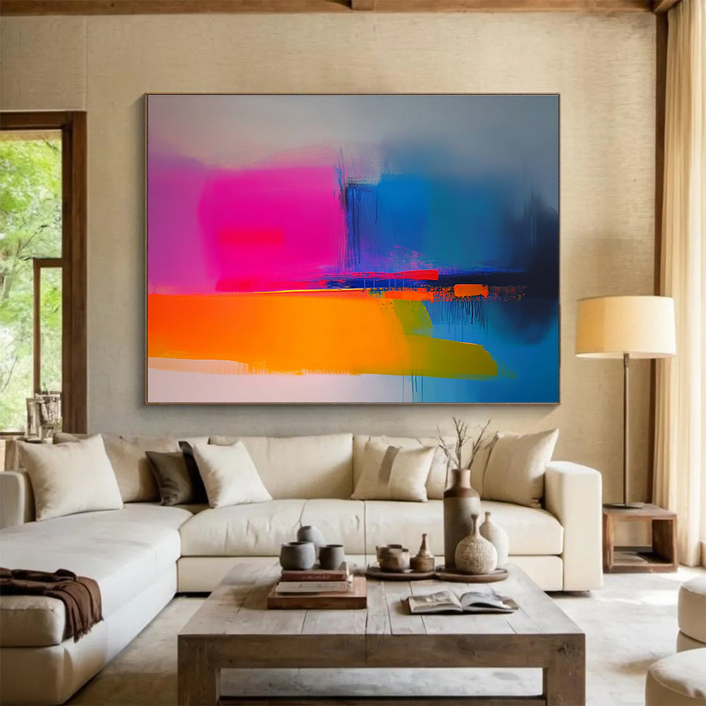 Vivid Color Block Art for Fashion - Forward Store & Art - Themed Restaurant SC149
