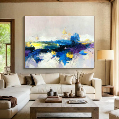 Colorful Abstract Landscape Art for Bohemian - Style Bedroom DLZ2915