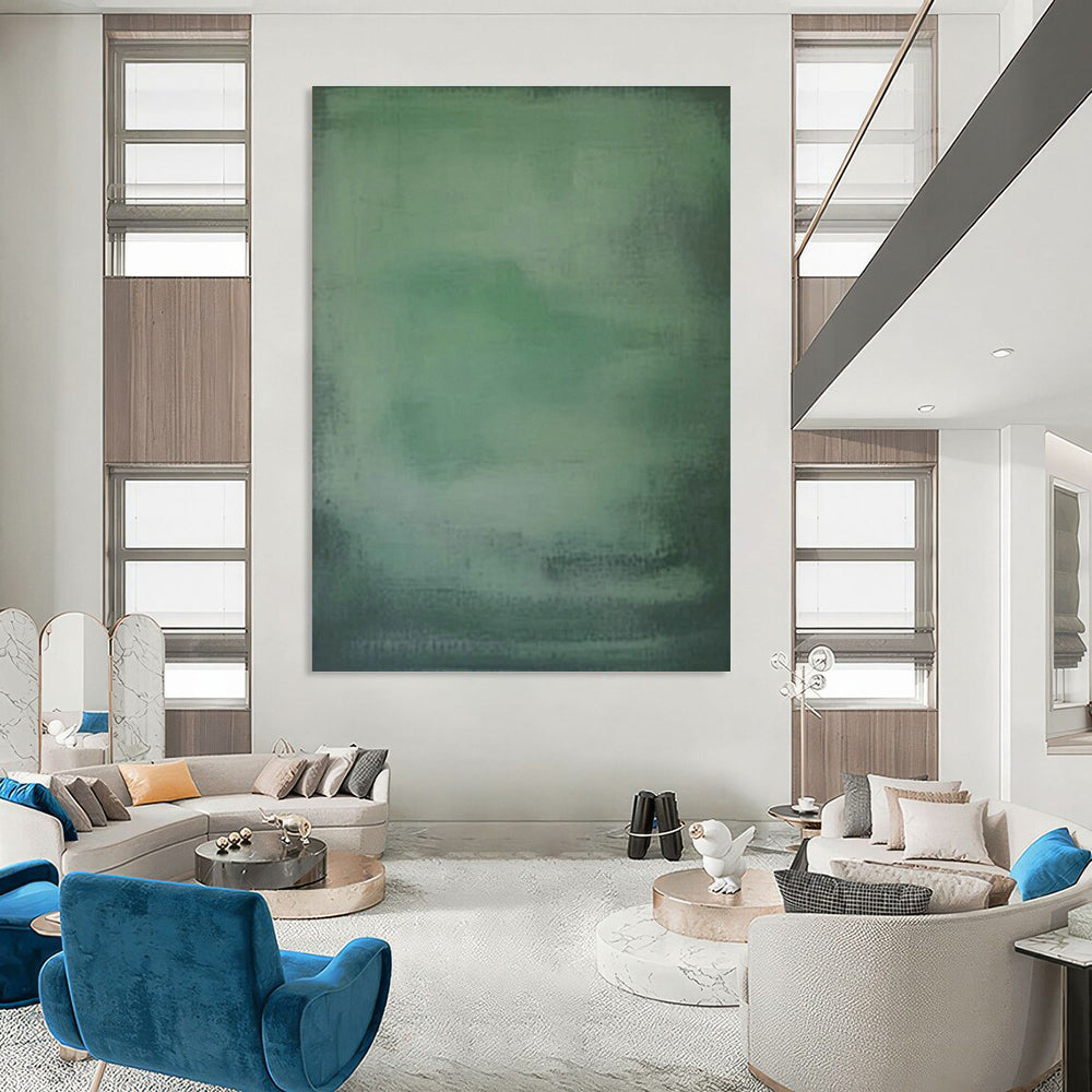 Green Gradient Abstract for Eco - Friendly Yoga Studio & Botanical Home Bedroom DLZ0896
