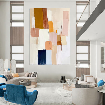 Pastel Color Block Abstract for Feminine - Inspired Boutique & Cozy Café STSC755