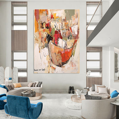 Colorful Abstract Still Life for Vibrant Kitchen & Creative Café STSC639
