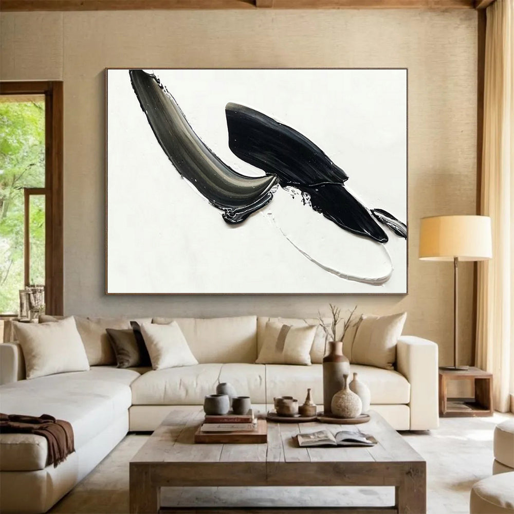 Black - Gray Relief Art for Contemporary Art Gallery Monochrome Displays DLZ3294