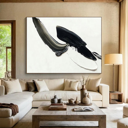 Black - Gray Relief Art for Contemporary Art Gallery Monochrome Displays DLZ3294
