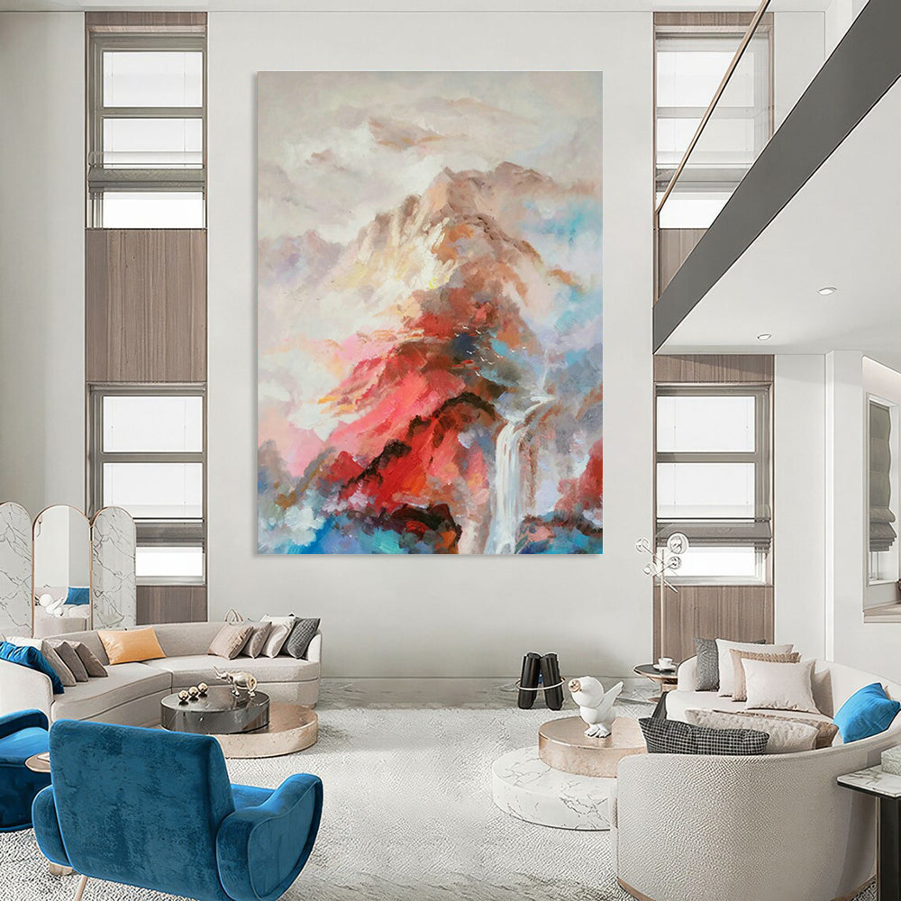 Color - Ink Landscape Abstract Art for Zen - Style Teahouse & Art - Loving Home Study DLZ1355