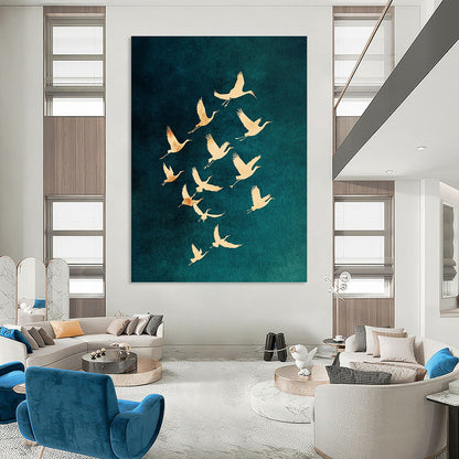Gold Rings on Gray Art for Boutique Jewelry Shop & Modern Living Room STSC1305