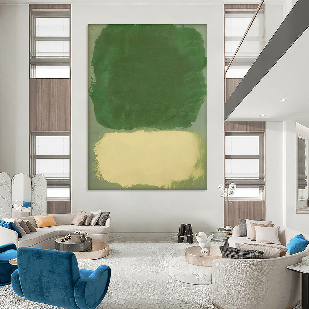 Green - Beige Minimalist Art for Eco - Friendly Home & Modern Office DLZ2343