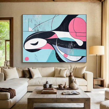 Playful Marine Animal Art for Coastal Kids’ Room & Nautical - Chic Boutique SC167