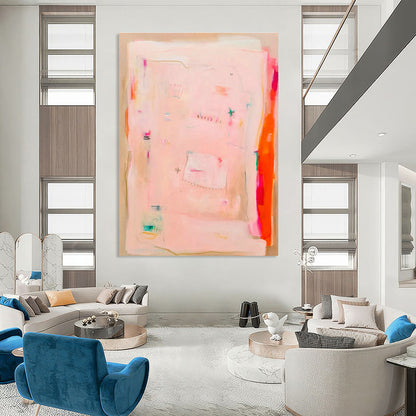 Pink - Toned Minimalist Art for Scandinavian - Style Nurseries DLZ0105