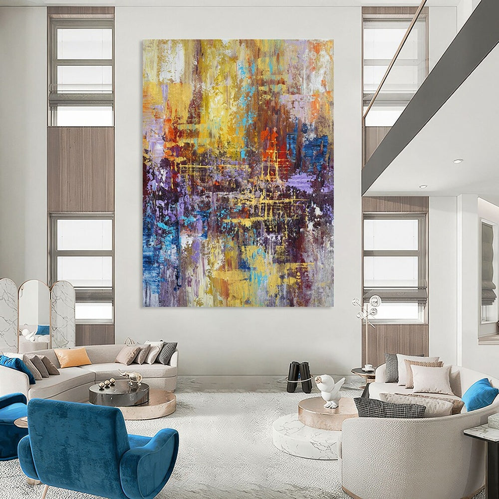 Colorful Urban Abstract Art for City Apartment & Modern Art Museum DLZ1817