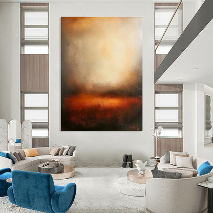 Misty Warm - Toned Abstraction Art for Spa Retreat & Cozy Bedroom STSC111