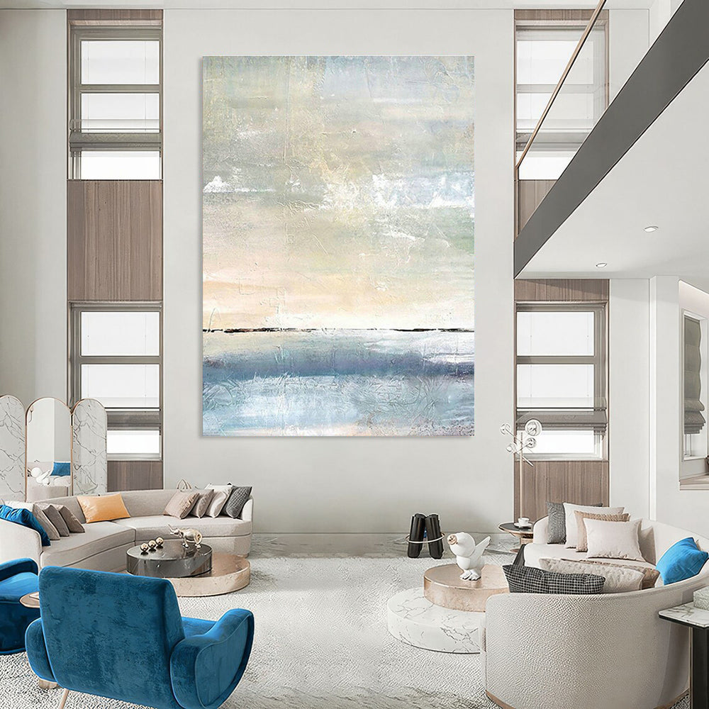 Soft - Colored Seaside Abstract for Relaxing Bathroom & Coastal - Style Balcony DLZ0868