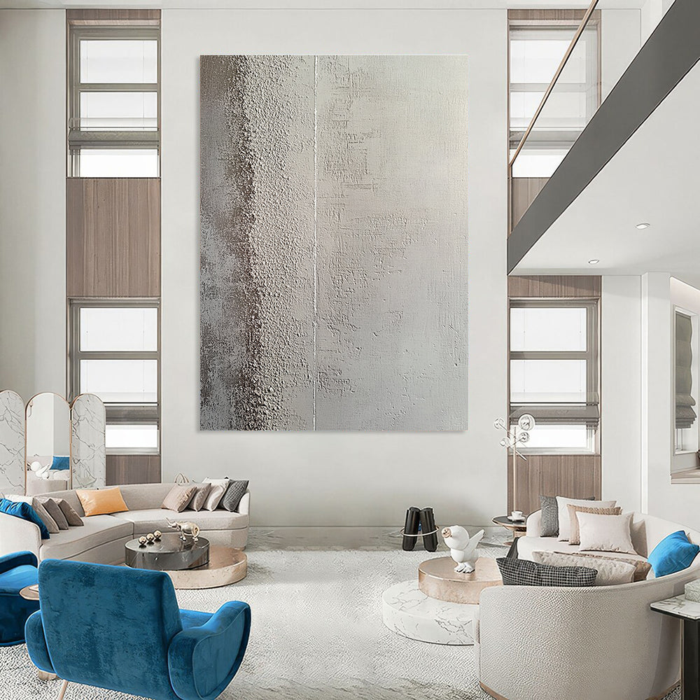 Textured Grey Wall Art for Industrial - Style Loft & Modern Art Gallery STSC1217