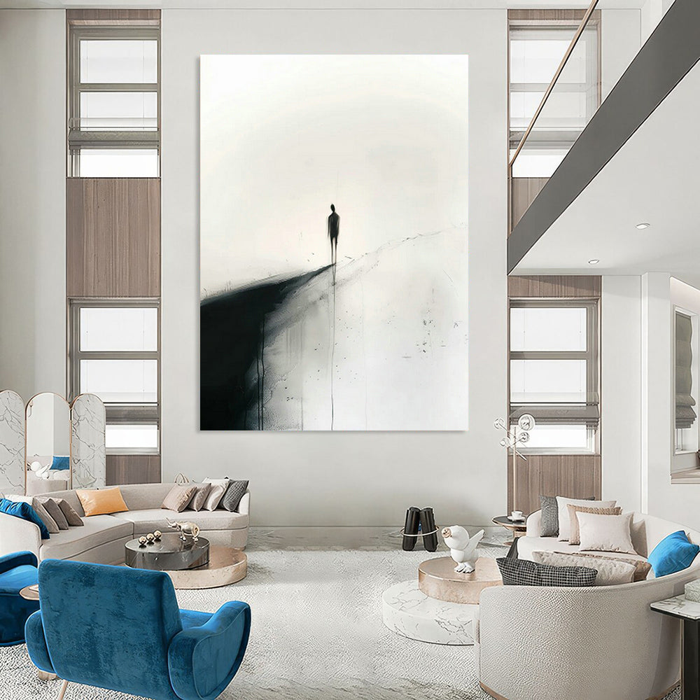 Lonely Figure Silhouette Art for Bedroom & Meditation Room DLZ0423