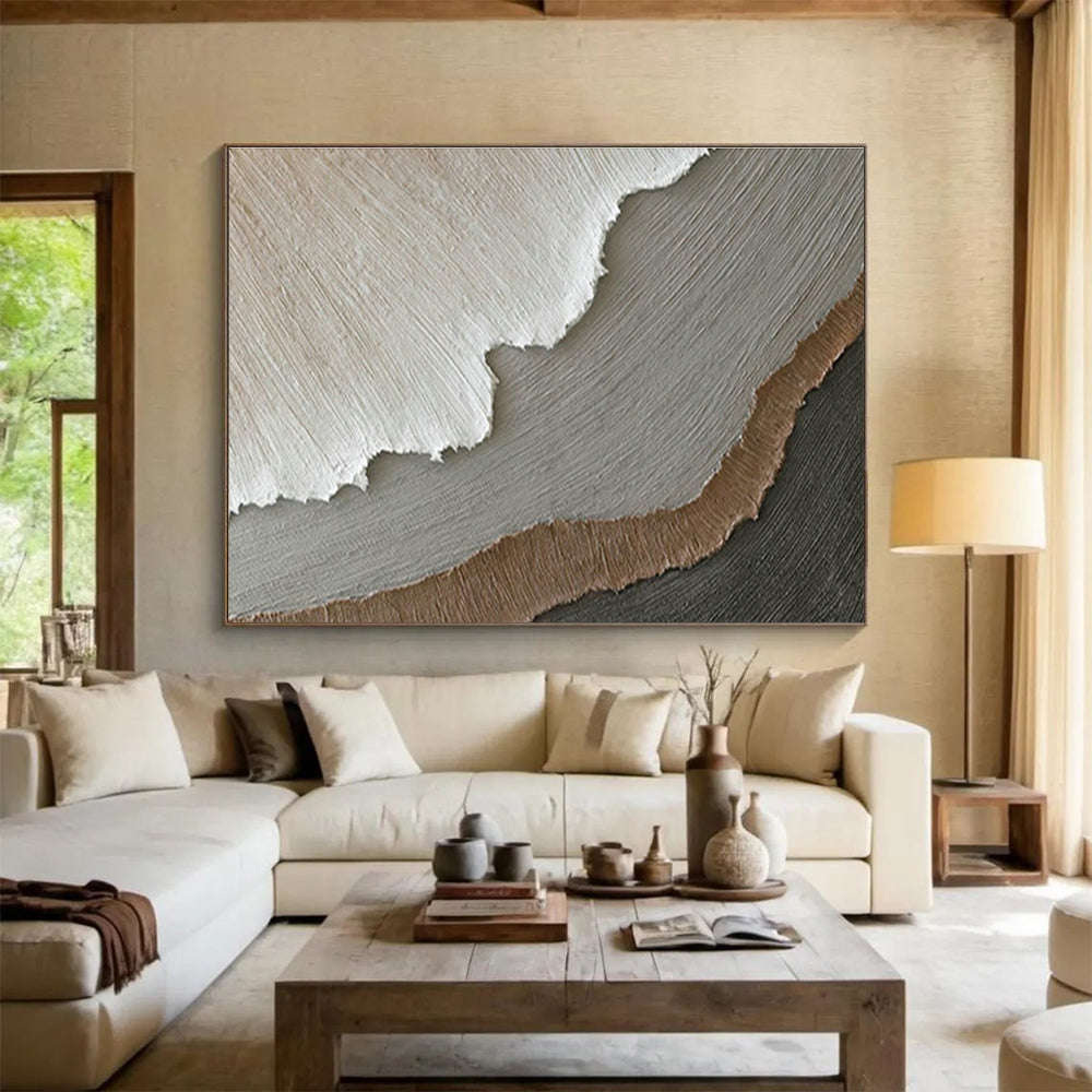 Layered Texture Abstract Art for Contemporary Office Reception Areas DLZ2635