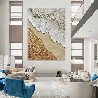 Earth - Toned Layered Art for Rustic Café & Art Gallery Corridor DLZ1033
