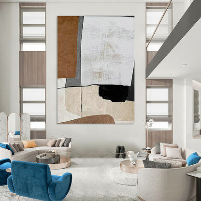 Geometric Color Block Abstract Art for Modern Office & Contemporary Gallery DLZ2220