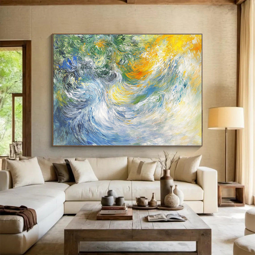 Colorful Ocean Waves Art for Surf Shop & Art - Lovers’ Café SC414