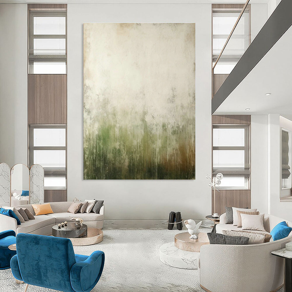 Green - Gradient Abstract Art for Yoga Studio & Forest Retreat Cabin DLZ0847