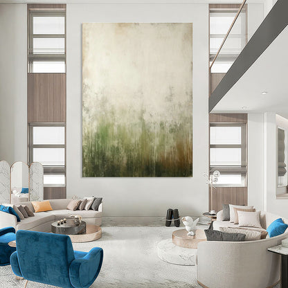 Green - Gradient Abstract Art for Yoga Studio & Forest Retreat Cabin DLZ0847