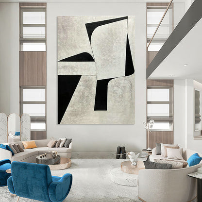 Monochrome Geometric Art for Minimalist Law Office & Modern Art Library DLZ1516