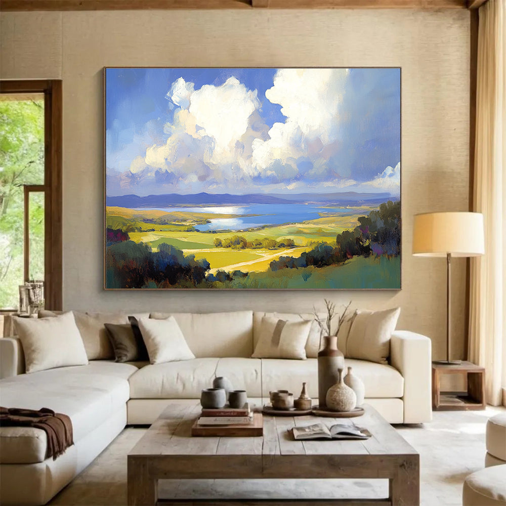 Peaceful Countryside Art for Farmhouse & Lakeside Cottage SC584