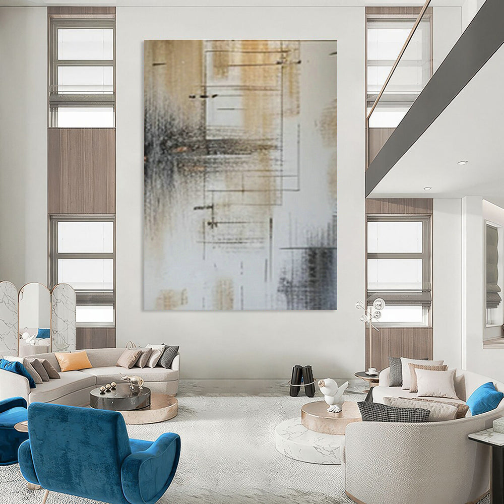 Line - Geometric Abstract Art for Tech - Startup Office & Modern Art Café DLZ0986