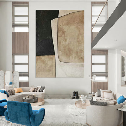 Earth - Toned Abstract Art for Rustic Café & Home Study DLZ2012