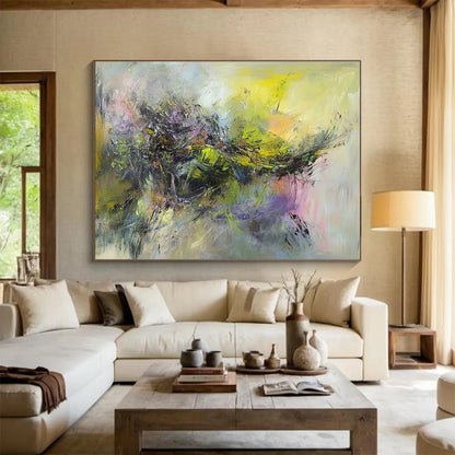 Colorful Abstract Fusion Art for Bohemian - Style Home & Creative Art Space SC305