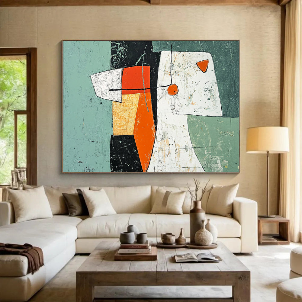 Abstract Geometric Forms Art for Industrial - Chic Loft & Avant - Garde Home SC198