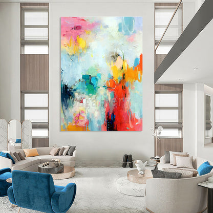 Fresh Color Abstract Art for Modern Café & Art Studio Break Area DLZ1072