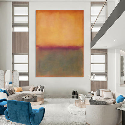 Orange - Purple Gradient Abstract Art for Creative Studio & Trendy Bar DLZ1246