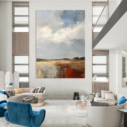 Abstract Landscape Field for Countryside Cottage & Art - Inspired Café STSC172