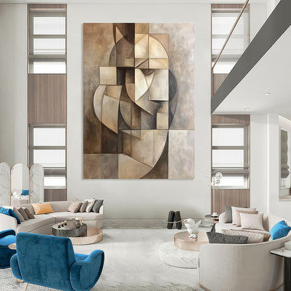 Cubist Abstract Composition for Modern Art Museum & Intellectual Study STSC859