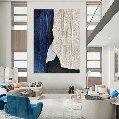 Fabric Collage Abstract Art for Bohemian Living Room & Textile Art Gallery DLZ2247