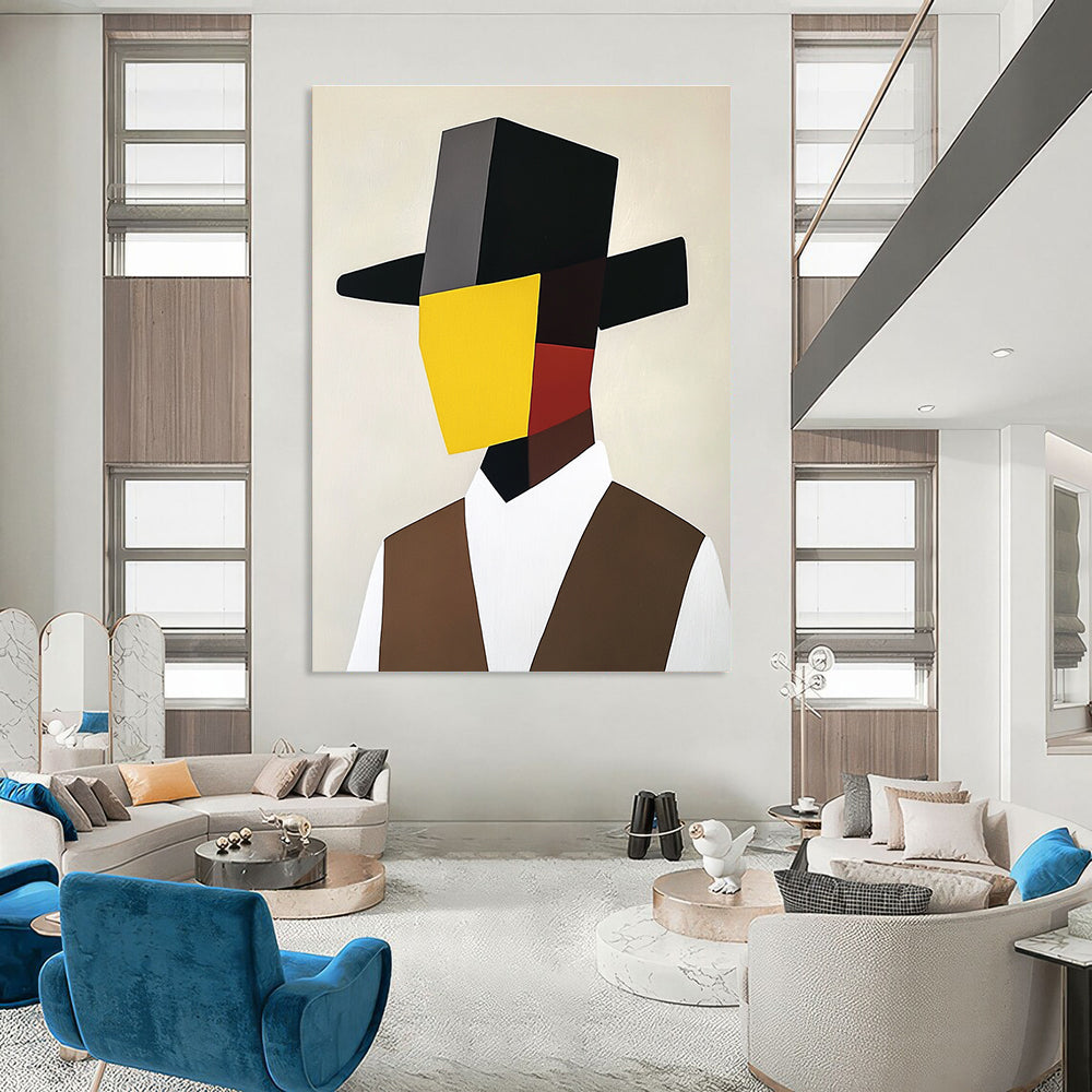 Cubist Portrait Art for Art Gallery & Creative Workplace STSC1082