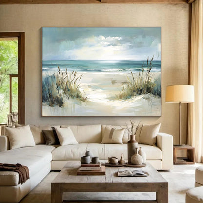 Coastal Dune Art: Enhance Nautical Restaurant & Seaside Bedroom SC546
