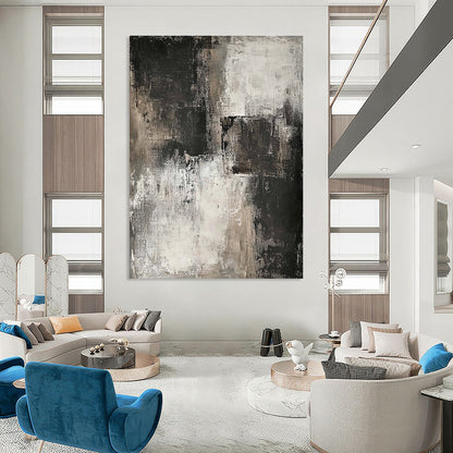 Industrial Gray Abstract Art for Loft & Gallery STSC069