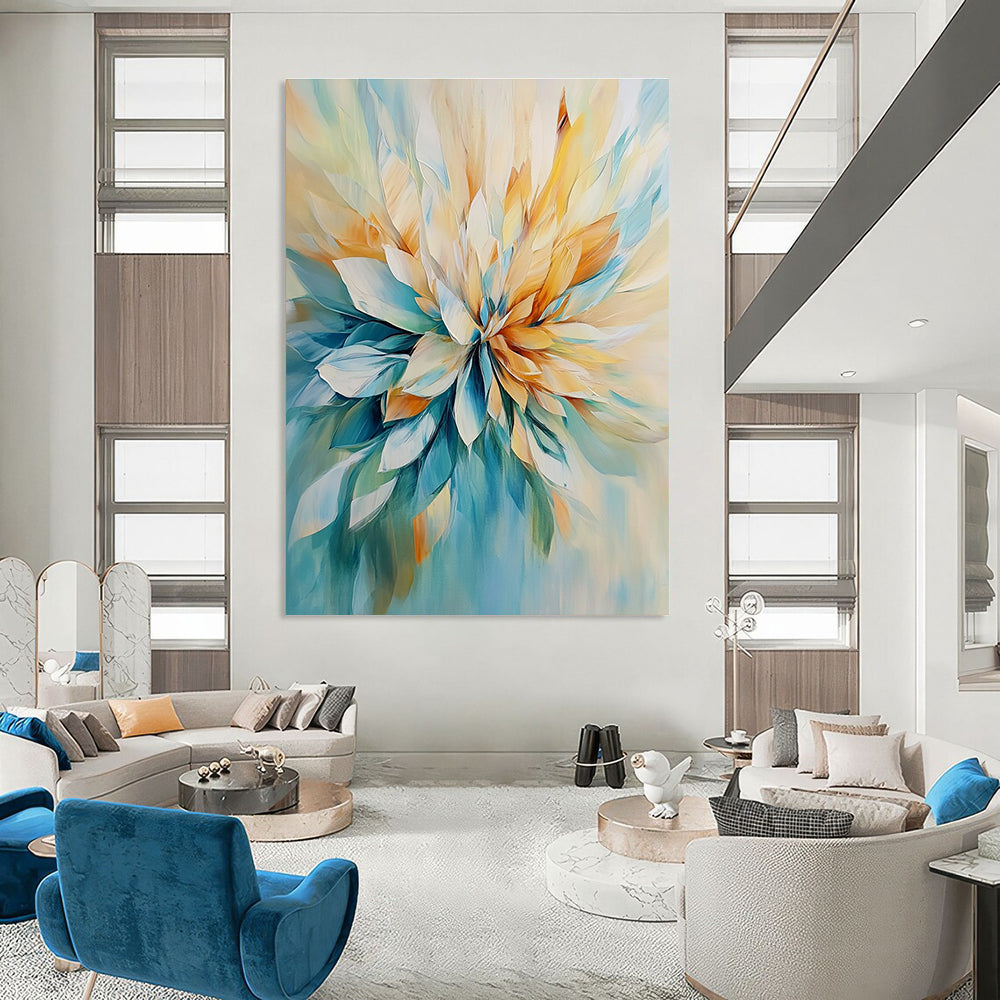 3D Abstract Flower for Modern Home Entrance & Art Gallery Foyer STSC435