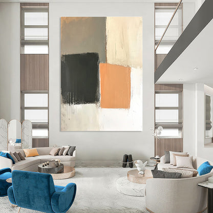 Geometric Color Block Abstract for Mid - Century Modern Home & Creative Studio STSC654