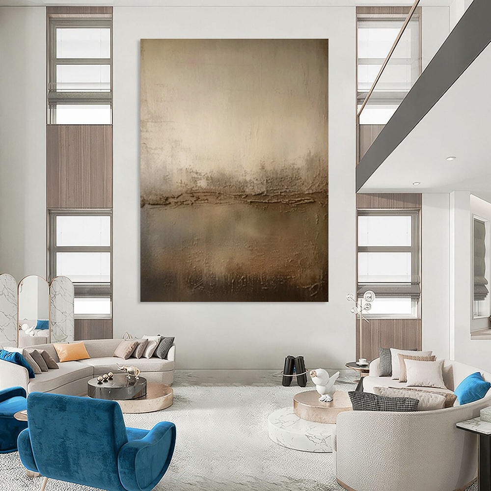Beige Textured Abstract for Rustic - Chic Home Library & Artisanal Coffee Roastery DLZ0898
