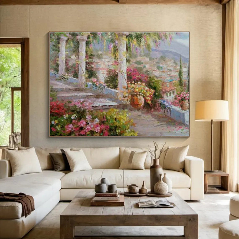 Mediterranean Garden View Art for European - Style B&B DLZ3047