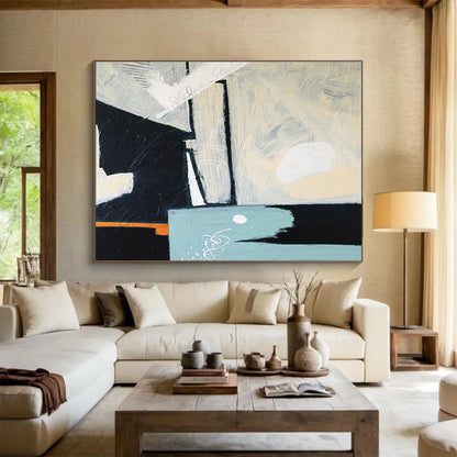 Black - White - Gray Abstract Art for Sophisticated Library DLZ2930