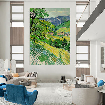Green Valley Landscape Art for Eco - Friendly Home & Outdoor Adventure Company Office DLZ1768
