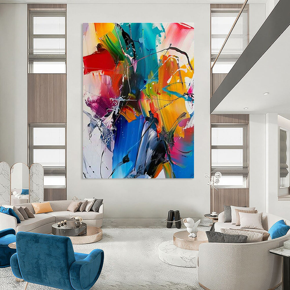 Vivid Abstract Painting 2 for Living Room & Studio DLZ0357