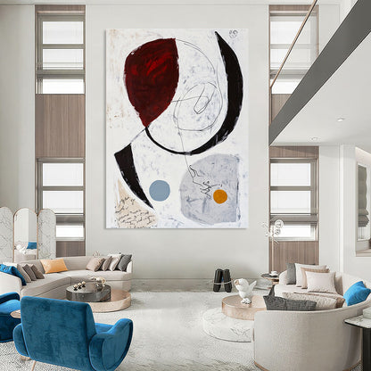Circular Abstract with Text for Creative Writing Space & Conceptual Art Gallery STSC829
